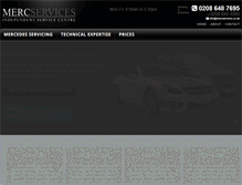 Tablet Screenshot of mercservices.co.uk